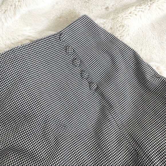 VTG Button Decor Houndstooth Skirt - Picture 8 of 14